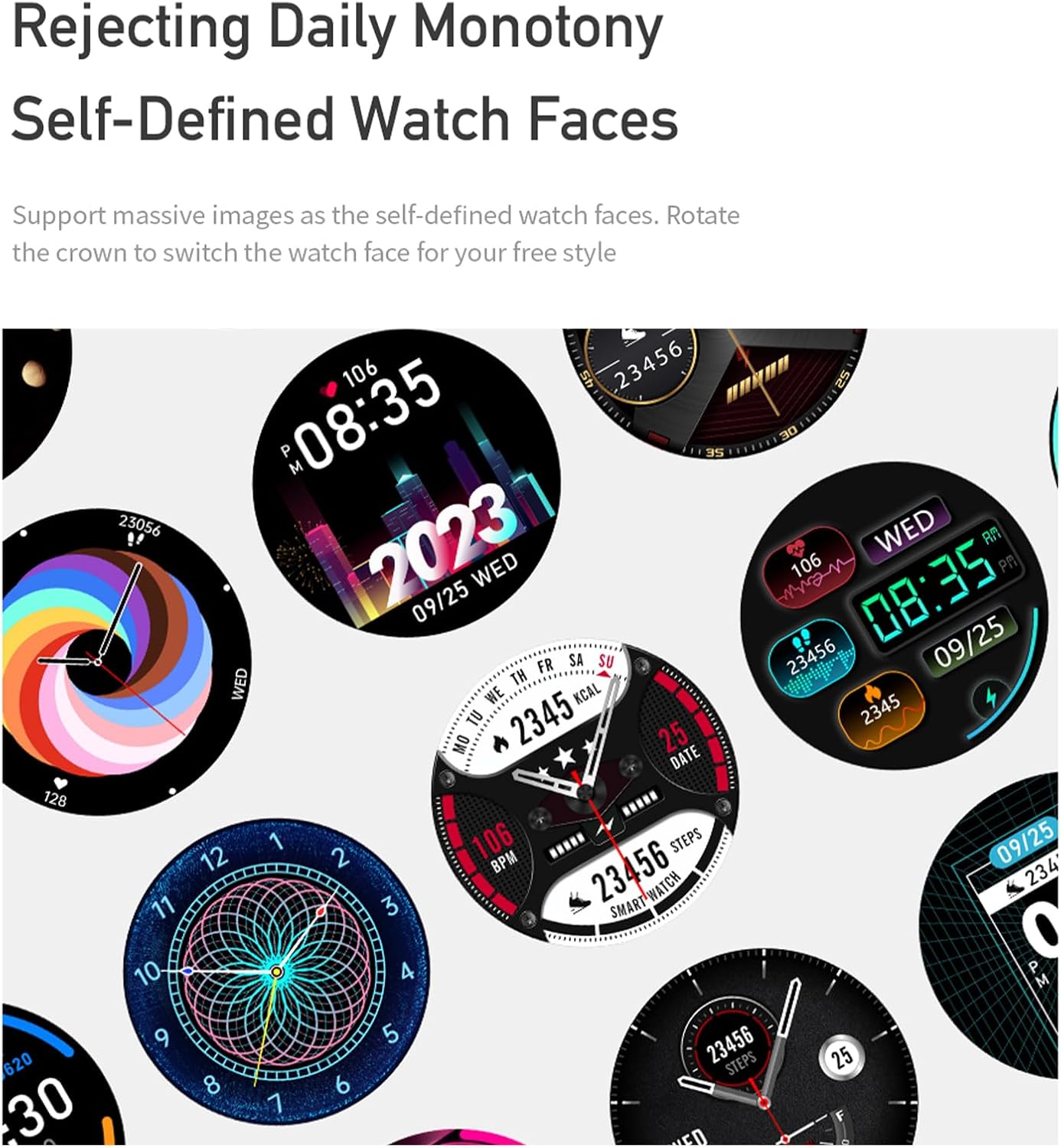 Awei H27 Smartwatch Men schermo AMOLED da 1.43 pollici IP68 orologio intelligente impermeabile orologio da esterno braccialetto sportivo Fitness per Android IOS