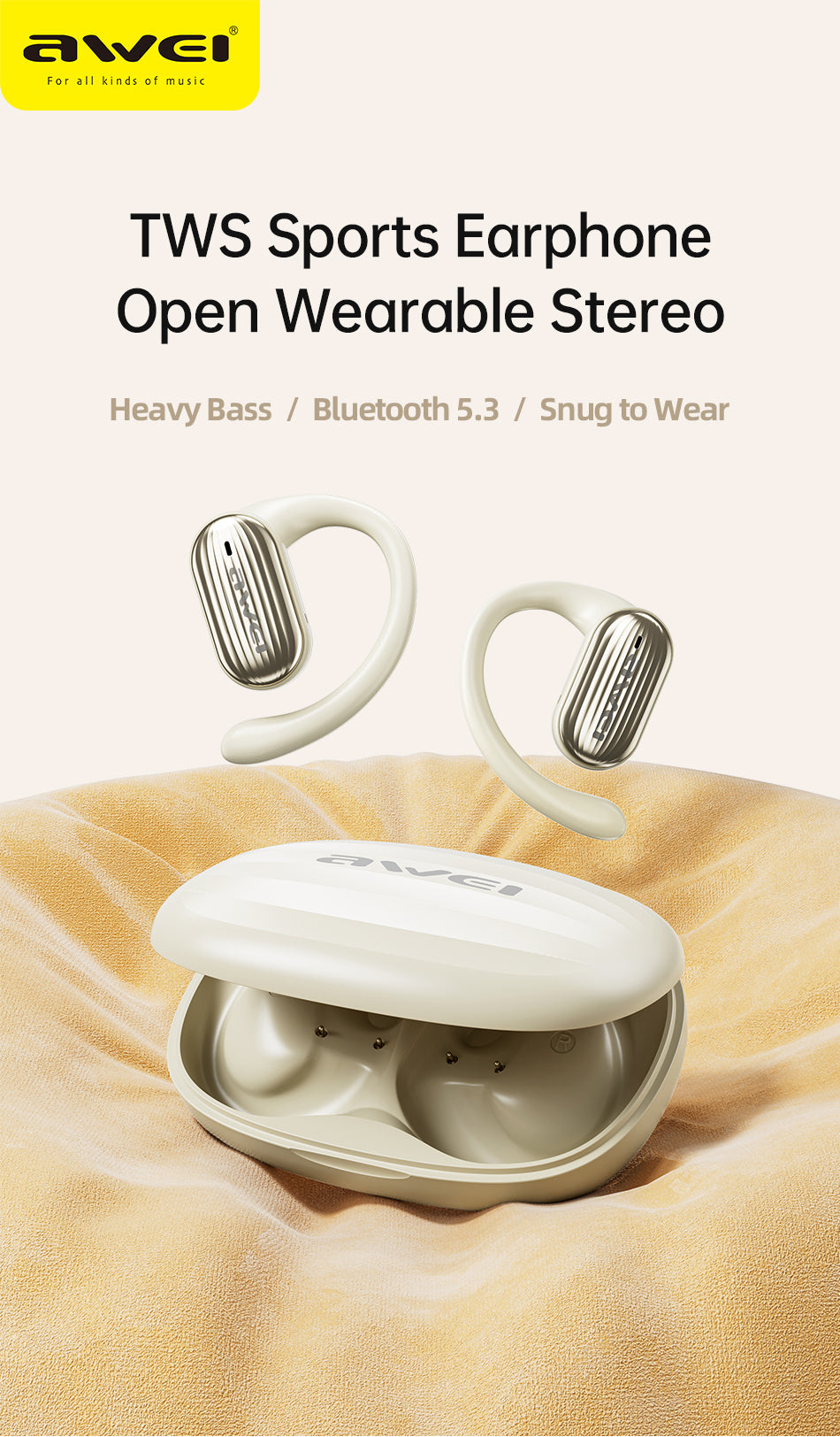 Awei T95 Auricolari open-ear