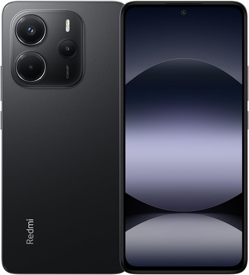 XIAOMI Smartphone Redmi Note 14 NFC, 8+256 GB, con processore Helio G99 Ultra e Tripla fotocamera AI 108MP, Batteria 5500mAh, Ricarica Rapida 33W, Nero